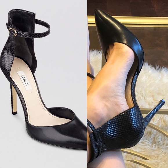 Guess Shoes - Guess Ankle Strap High Back Heels